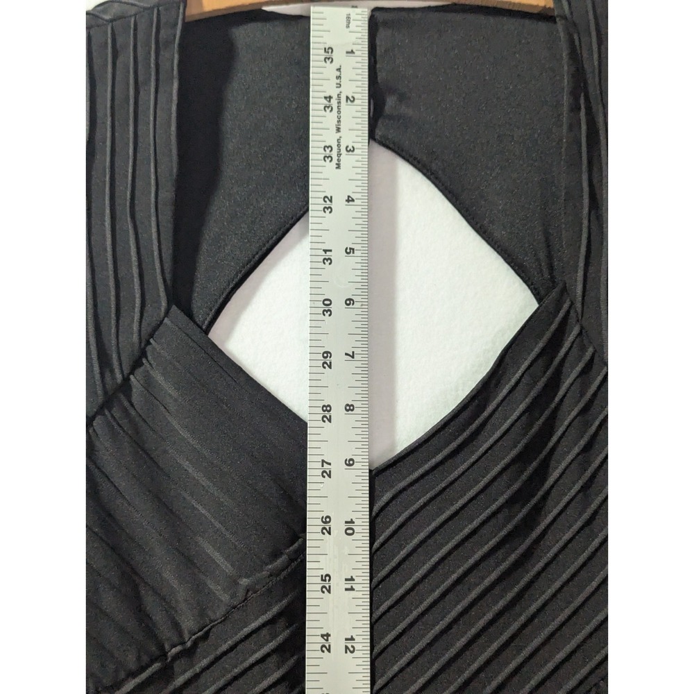Eliza J Black Ribbed Bodycon Dress Cutout Back Sleeveless Women's‎ 6 - Picture 11 of 11